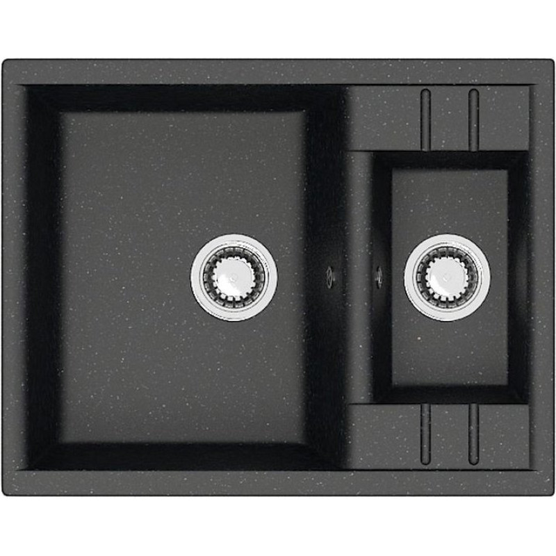 Мойка кухонная ZETT lab. T190Q004 черная