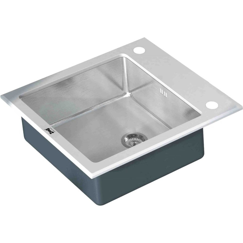 Мойка кухонная Zorg Glass GL-6051-WHITE белая