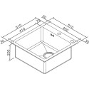 Мойка кухонная Zorg Inox RX RX-5151
