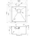 Мойка кухонная Zorg Inox R 4551