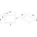 Поддон для душа Cezares Tray прямоугольный 120/90, акриловый, без сифона
