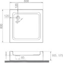 Поддон для душа Good Door Аполло 80x80
