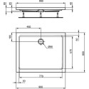 Поддон для душа Ideal Standard Hotline 90x80 прямоугольный с сифоном