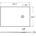 Поддон для душа Jacob Delafon Singulier 120х90 серый сланец с сифоном