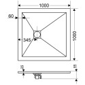 Поддон для душа RGW Stone Tray ST-0100G 100х100 с сифоном