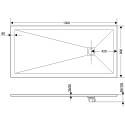 Поддон для душа RGW Stone Tray ST-0139W 90х130 с сифоном