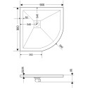 Поддон для душа RGW Stone Tray ST/R-0099G 90х90 с сифоном