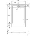 Поддон для душа Radaway Teos F 120x80, white