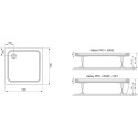 Поддон для душа Ravak Perseus Pro-100 Chrome