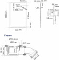 Поддон для душа Wasserkraft Main 41T07 120x90 см