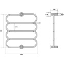Полотенцесушитель электрический Energy G Aura 80x60