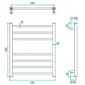 Полотенцесушитель электрический Grota Eco Classic 63x60