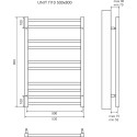Полотенцесушитель электрический Lemark Unit П10 50x80, черный