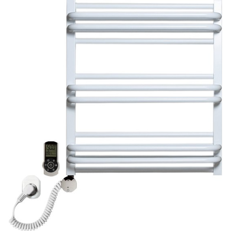 Полотенцесушитель электрический Luxrad Regular G Plus 064086 60х53 L, белый, терморегулятор selmo smart programm с пультом