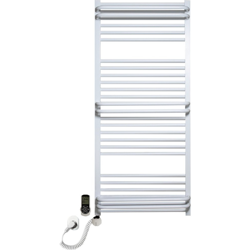 Полотенцесушитель электрический Luxrad Regular G Plus 064182 120х53 L, белый, терморегулятор selmo smart programm с пультом
