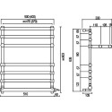 Полотенцесушитель электрический Margaroli Sole 552-6 хром