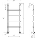 Полотенцесушитель электрический Migliore Colosseum ML.CLS-EL.310.BR 119x56 см, L, бронза