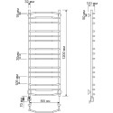 Полотенцесушитель электрический Secado Агата 2 50х120 (32/18) L