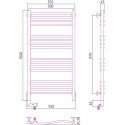 Полотенцесушитель электрический Сунержа Флюид 2.0 100x50 L