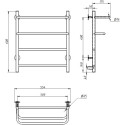 Полотенцесушитель электрический Тругор Пэк 19 60x50