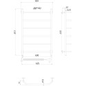 Полотенцесушитель электрический Тругор Пэк 6 80x60