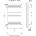 Полотенцесушитель водяной Lemark Atlantiss П10 50x80
