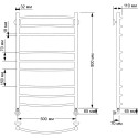 Полотенцесушитель водяной Secado Милан 3 50x80 (32/18)