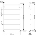 Полотенцесушитель водяной Secado Триада 1 плюс 50x80 (32/25)