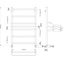 Полотенцесушитель водяной Secado Триест 50x80 (32/18)
