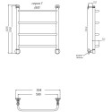 Полотенцесушитель водяной Тругор Идеал НП 1 ЛЦ5 60x50