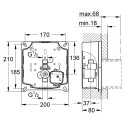 Привод бесконтактного смыва Grohe Tectron Skate 37321001 хром