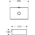 Раковина Aquanet Perfect 1-MB черная матовая