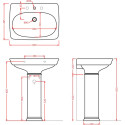 Раковина ArtCeram Civitas CIL001 68 см