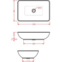 Раковина ArtCeram Tai TAL001 60 см