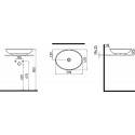 Раковина Bien Harmony HRLG05901FD0W5000