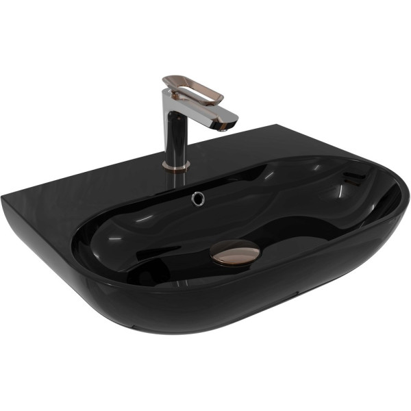 Раковина Bien Vokha MDLS05501FD1B9000 55 см, черная глянец