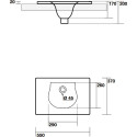 Раковина Kerasan Bentley 3940 55 см