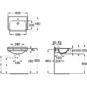 Раковина Roca Carmen 3270A1000 65 см