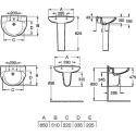 Раковина Roca Victoria 327391000 65 см
