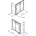 Шторка на ванну Aquanet Practic 160x70