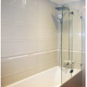 Шторка на ванну GuteWetter Lux Pearl GV-002A правая 80 см стекло бесцветное, фурнитура хром