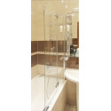 Шторка на ванну GuteWetter Lux Pearl GV-102A правая 120 см стекло бесцветное, профиль хром