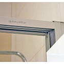 Шторка на ванну GuteWetter Practic Part GV-403 158-162 см стекло бесцветное, профиль матовый хром