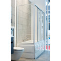 Шторка на ванну GuteWetter Practic Part GV-413A правая 193x70 см стекло бесцветное, профиль матовый хром