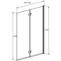 Шторка на ванну Radaway Essenza New PND I 100 R