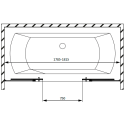 Шторка на ванну Radaway Idea Black PN DWD 180