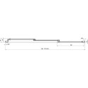 Шторка на ванну Ravak AVDP3-180 Transparent, профиль белый