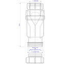 Сифон для раковины McAlpine MRNRV40-PB