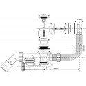 Слив-перелив McAlpine MRB8CB