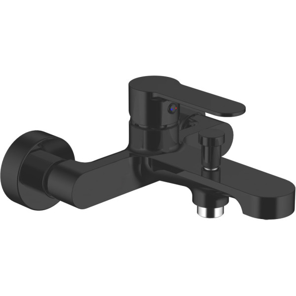 Смеситель Aquanet Passion AF300-20B для ванны с душем, черный
